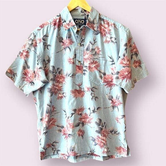LIBERTY HOUSE The ONO Shirt Vintage Reverse Print Hawaiian Shirt - Picture 1 of 10